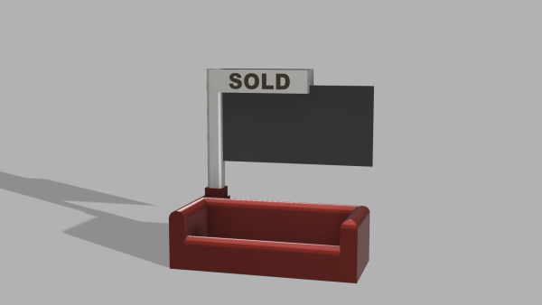 Real-Estate Sold Sign Business Card Holder - Image 4