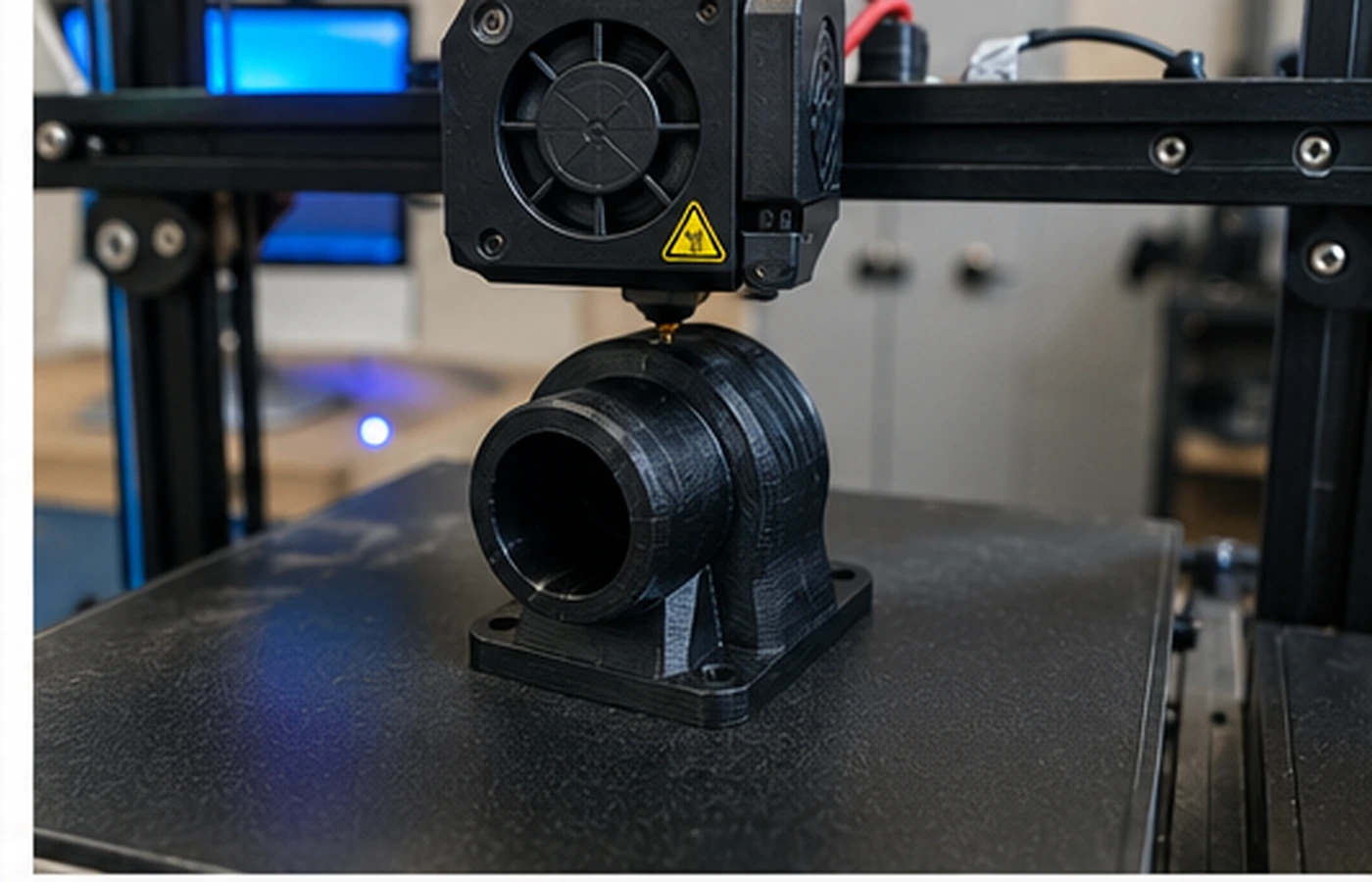 FDM 3D printer producing a custom functional part for Vancouver BC 3D printing customers